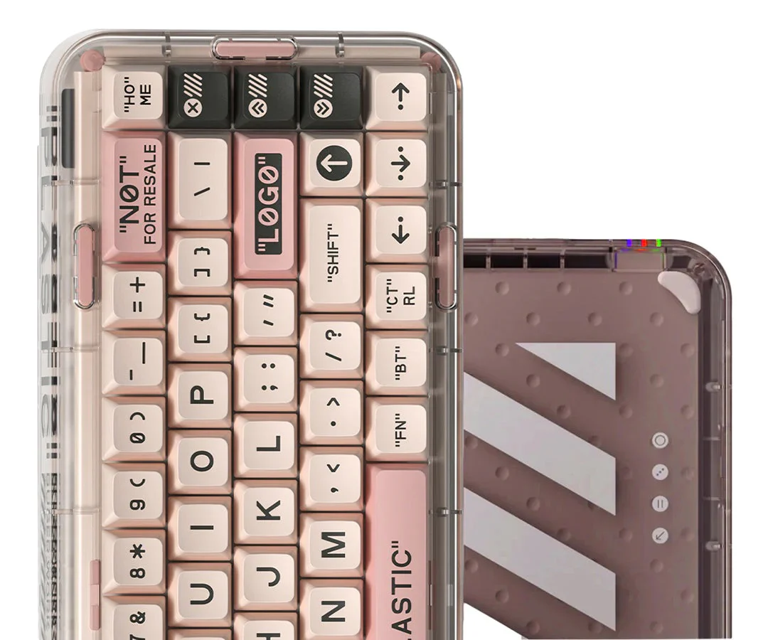 MelGeek Mojo68 RGB LED 65% Double Shot PBT Mechanical Keyboard - Image 3