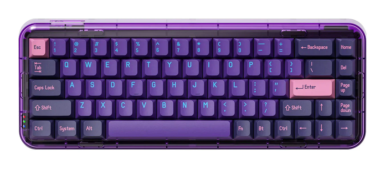 MelGeek Mojo68 RGB LED 65% Double Shot PBT Mechanical Keyboard - Image 8