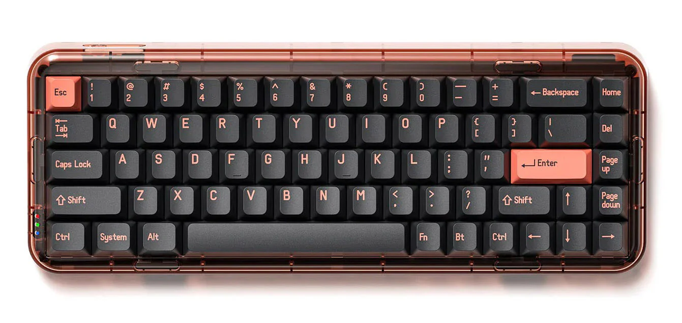 MelGeek Mojo68 RGB LED 65% Double Shot PBT Mechanical Keyboard - Image 9