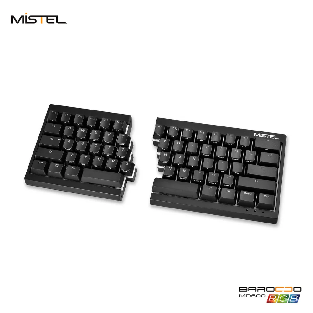 Mistel Barocco Black 60% Split RGB Keyboard - Image 2