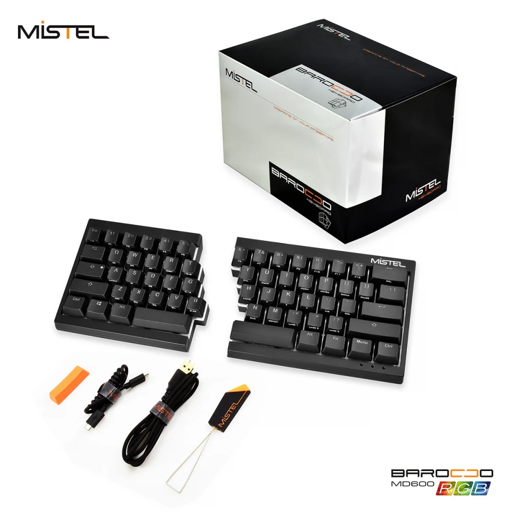 Mistel Barocco Black 60% Split RGB Keyboard - Image 3