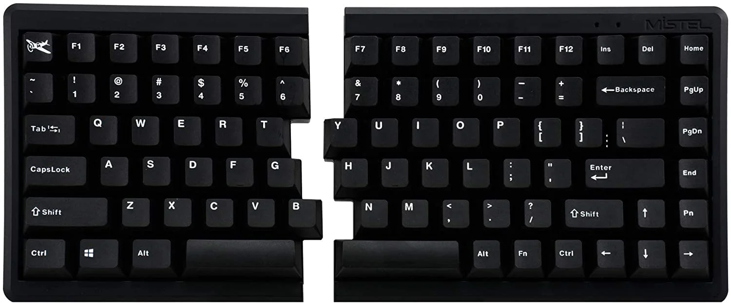 Mistel White on Black 119 Key OEM Profile Double Shot PBT Keycap Set - Image 3
