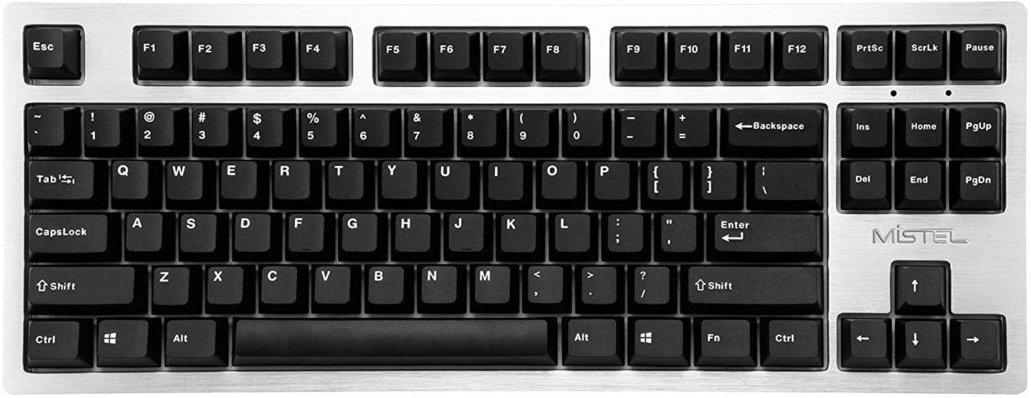 Mistel White on Black 119 Key OEM Profile Double Shot PBT Keycap Set - Image 4