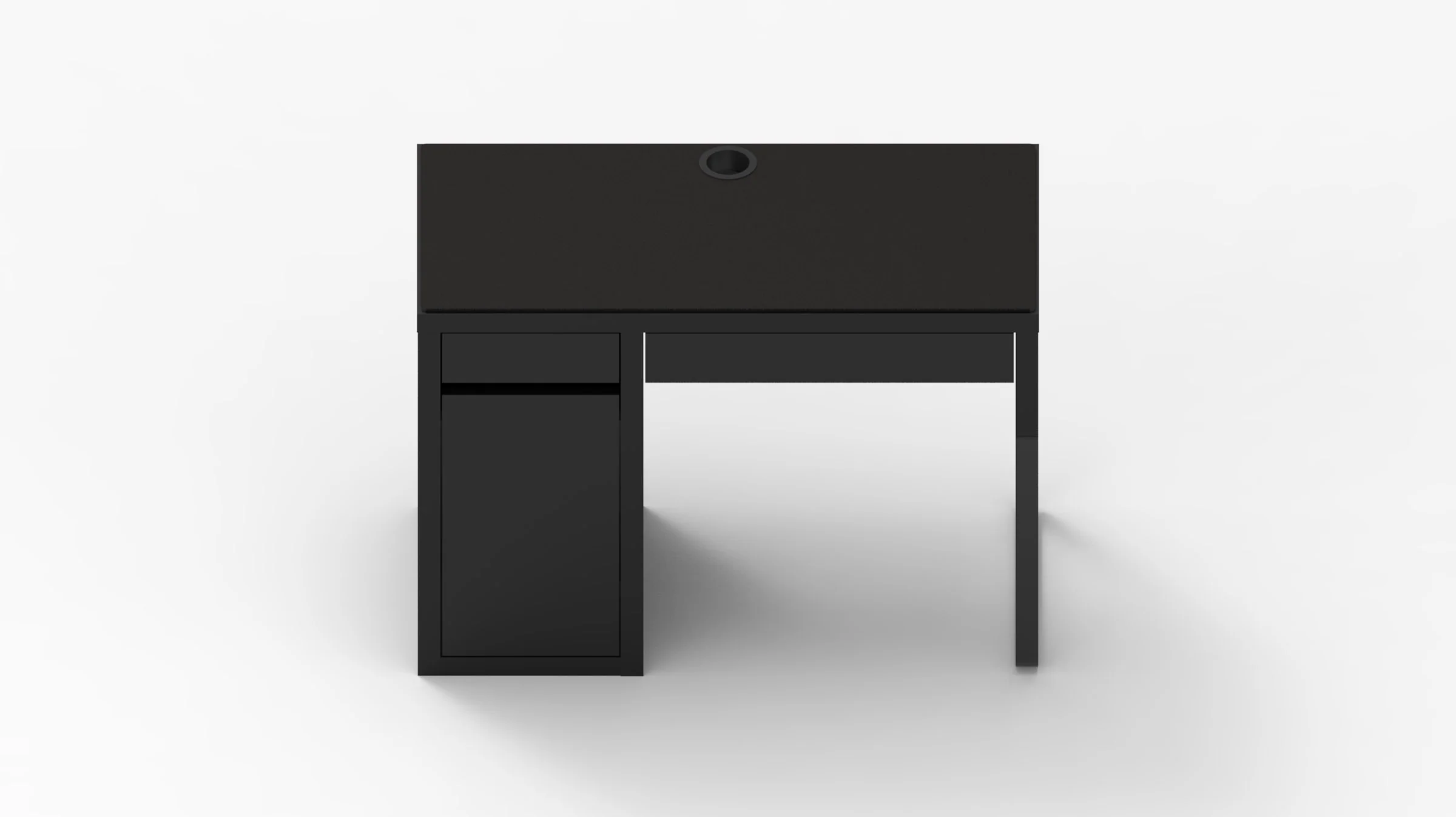 Black IKEA MICKE Desk Mat (41" / 105 cm) Full-desk Mouse Pad - Image 4