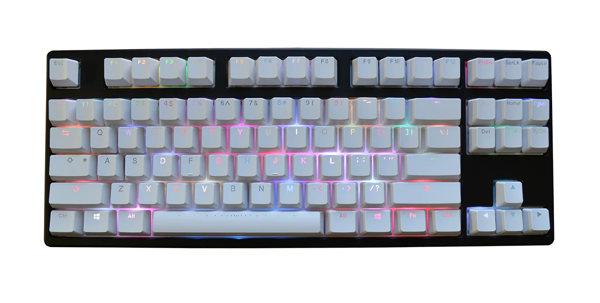 MK Disco White ABS Double Shot RGB LED TKL Mechanical Keyboard - Image 4