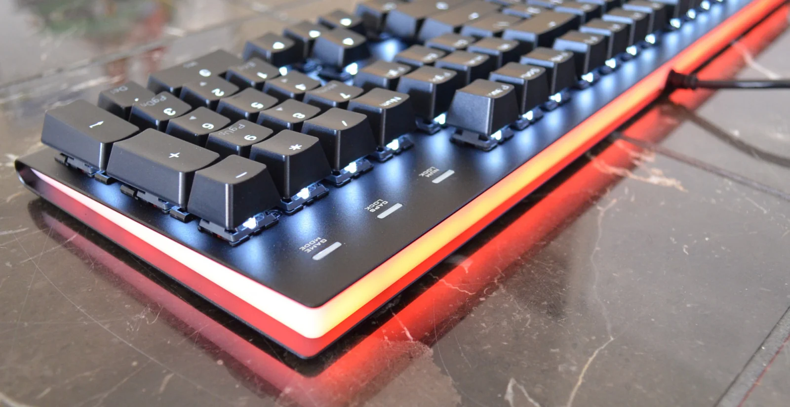 MK Fission White LED Double Shot PBT Mechanical Keyboard - Image 6