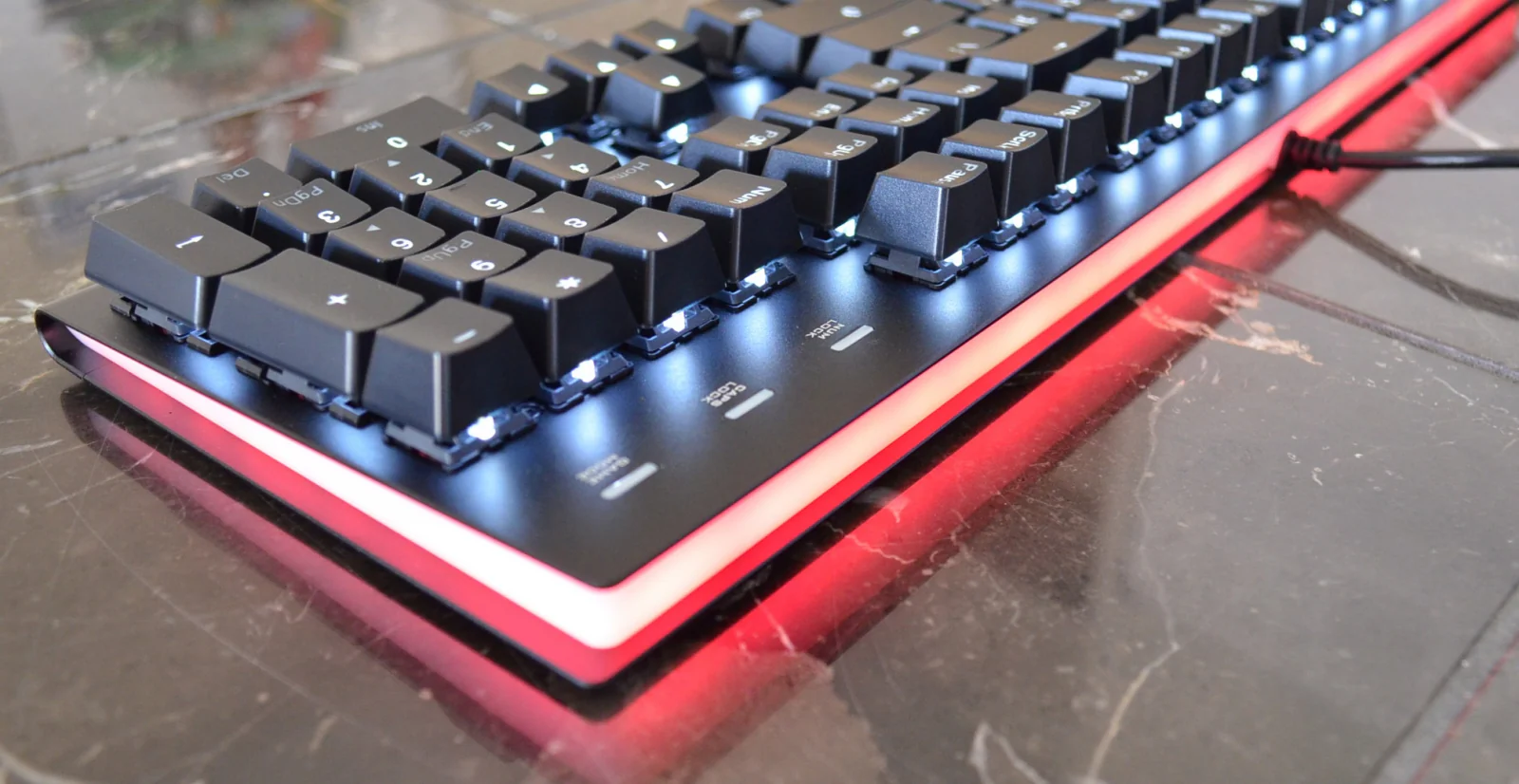 MK Fission White LED Double Shot PBT Mechanical Keyboard - Image 7
