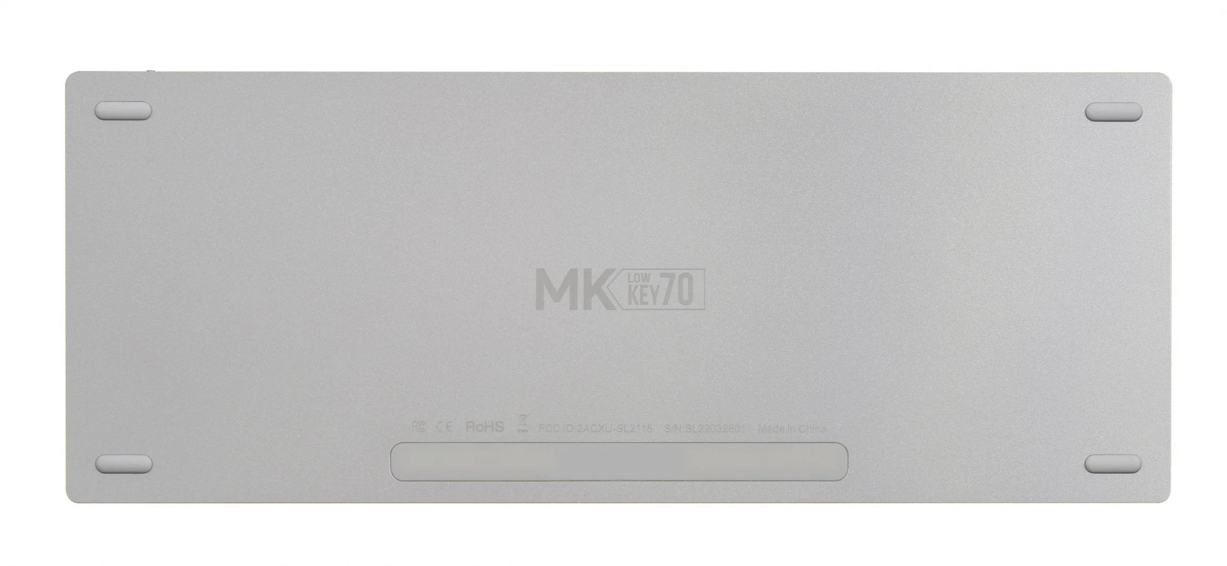 MK LowKey70 White Aluminum 75% Hotswap Bluetooth RGB Low Profile Mac Mechanical Keyboard - Image 3
