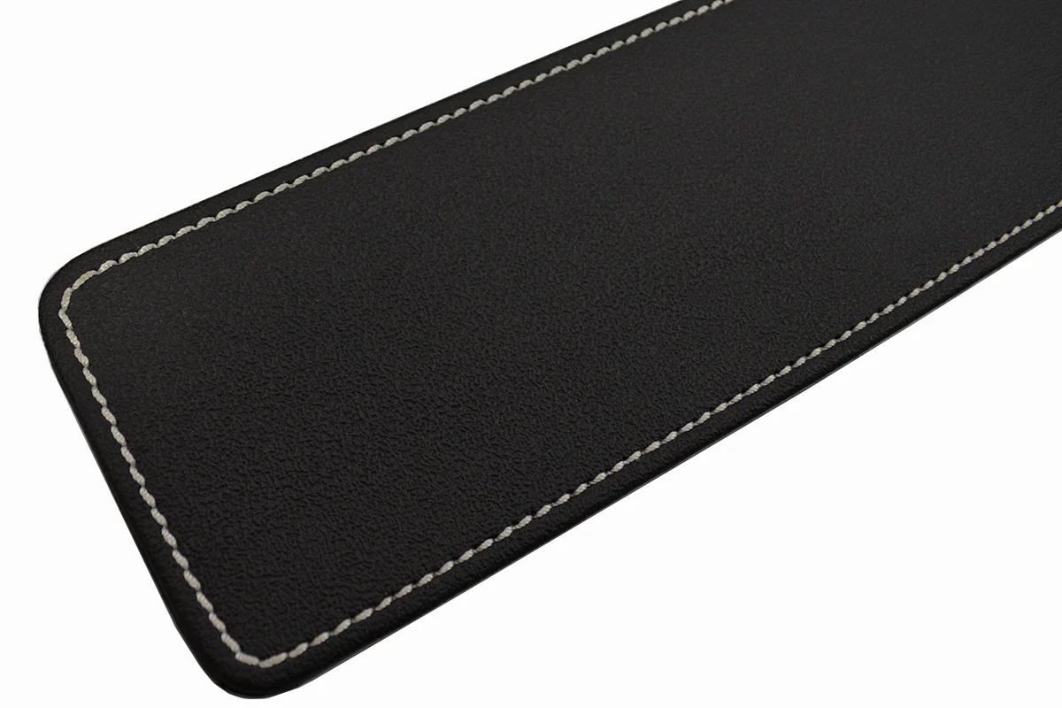 MK TKL Leather Wrist Rest with Grey Stitching - Image 3