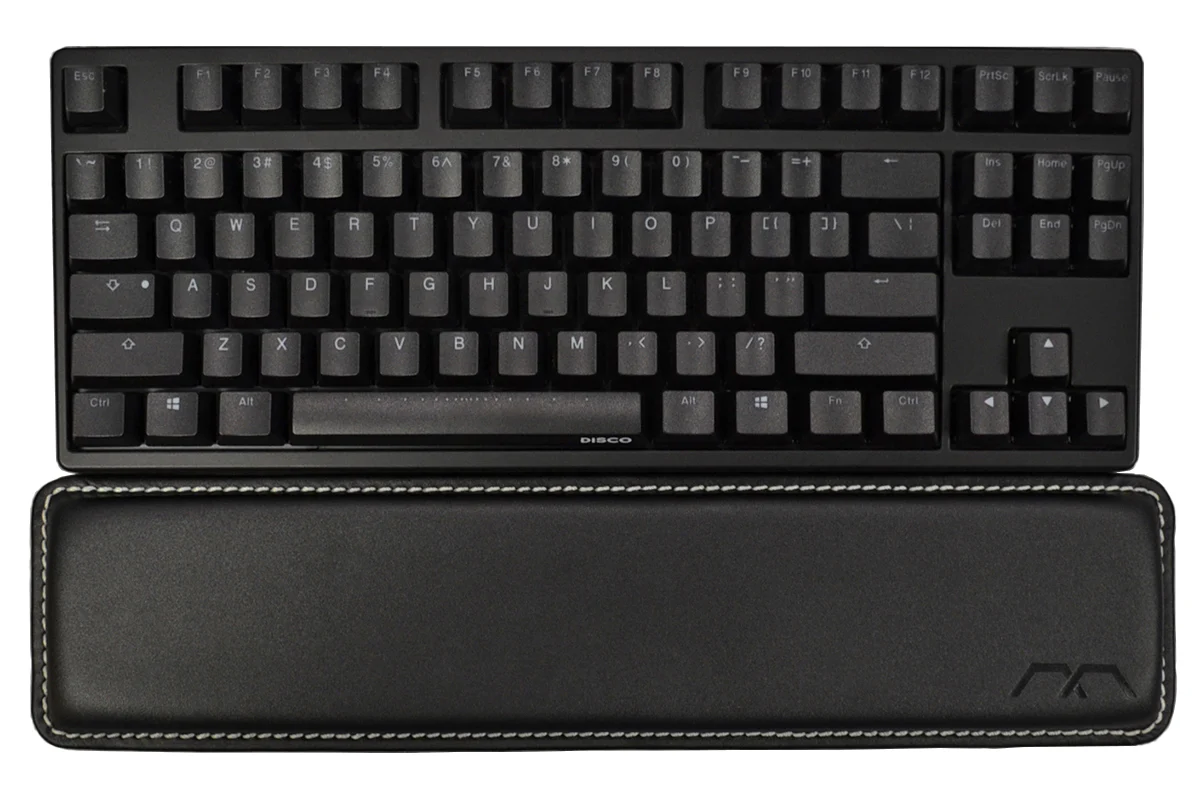 MK TKL Leather Wrist Rest with Grey Stitching - Image 4