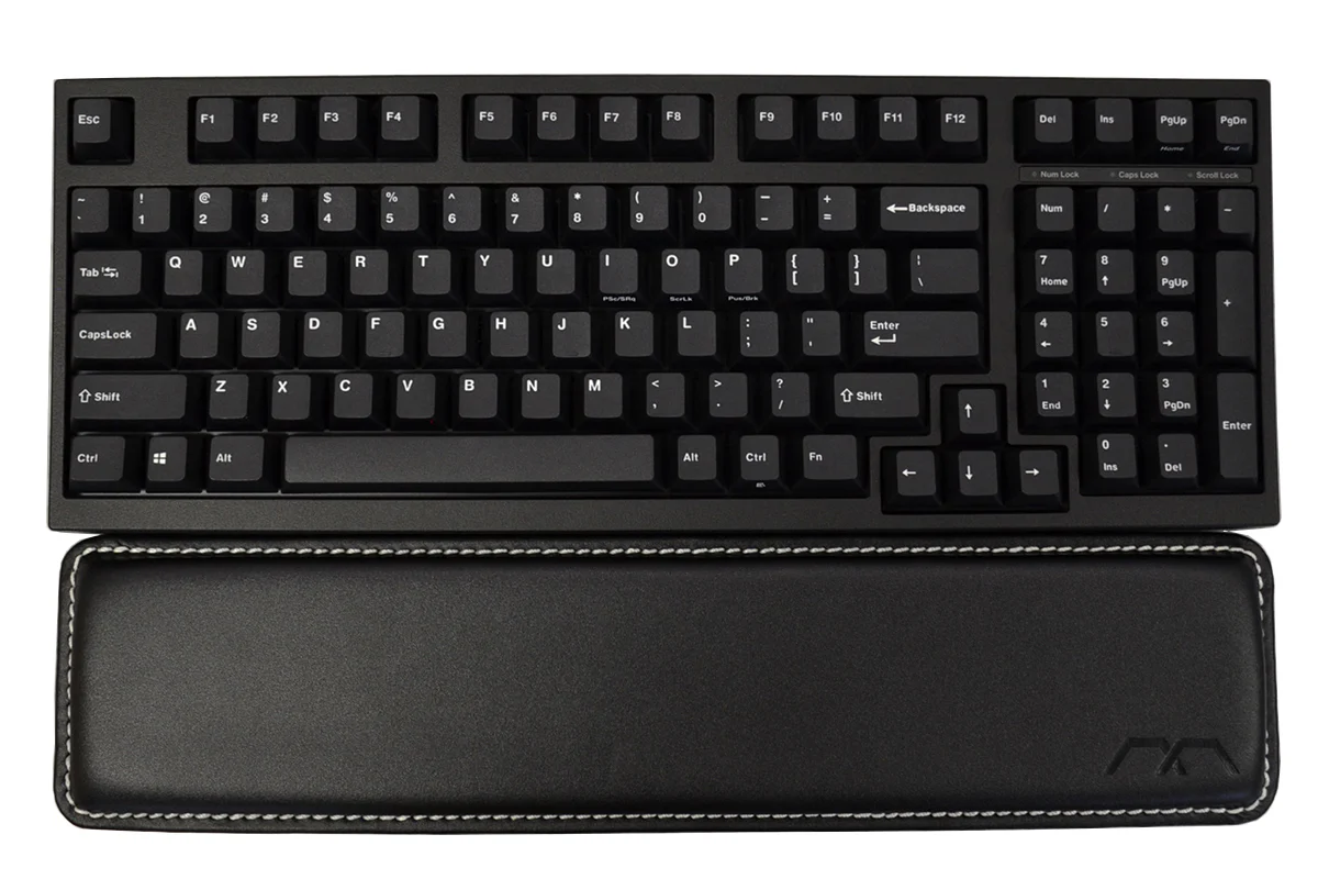 MK TKL Leather Wrist Rest with Grey Stitching - Image 5