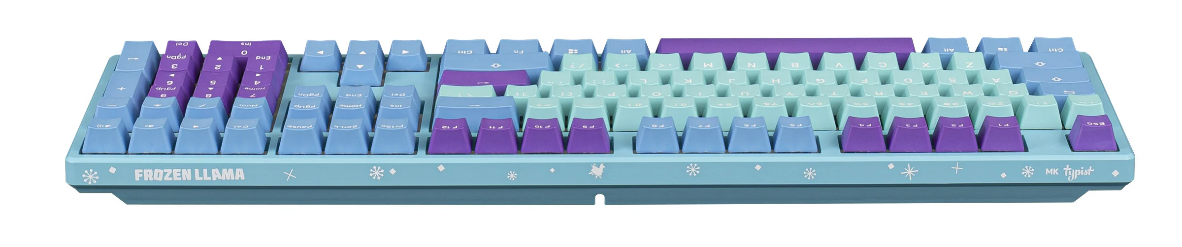 MK Frozen Llama Typist RGB LED Double Shot PBT Limited Mechanical Keyboard - Image 3