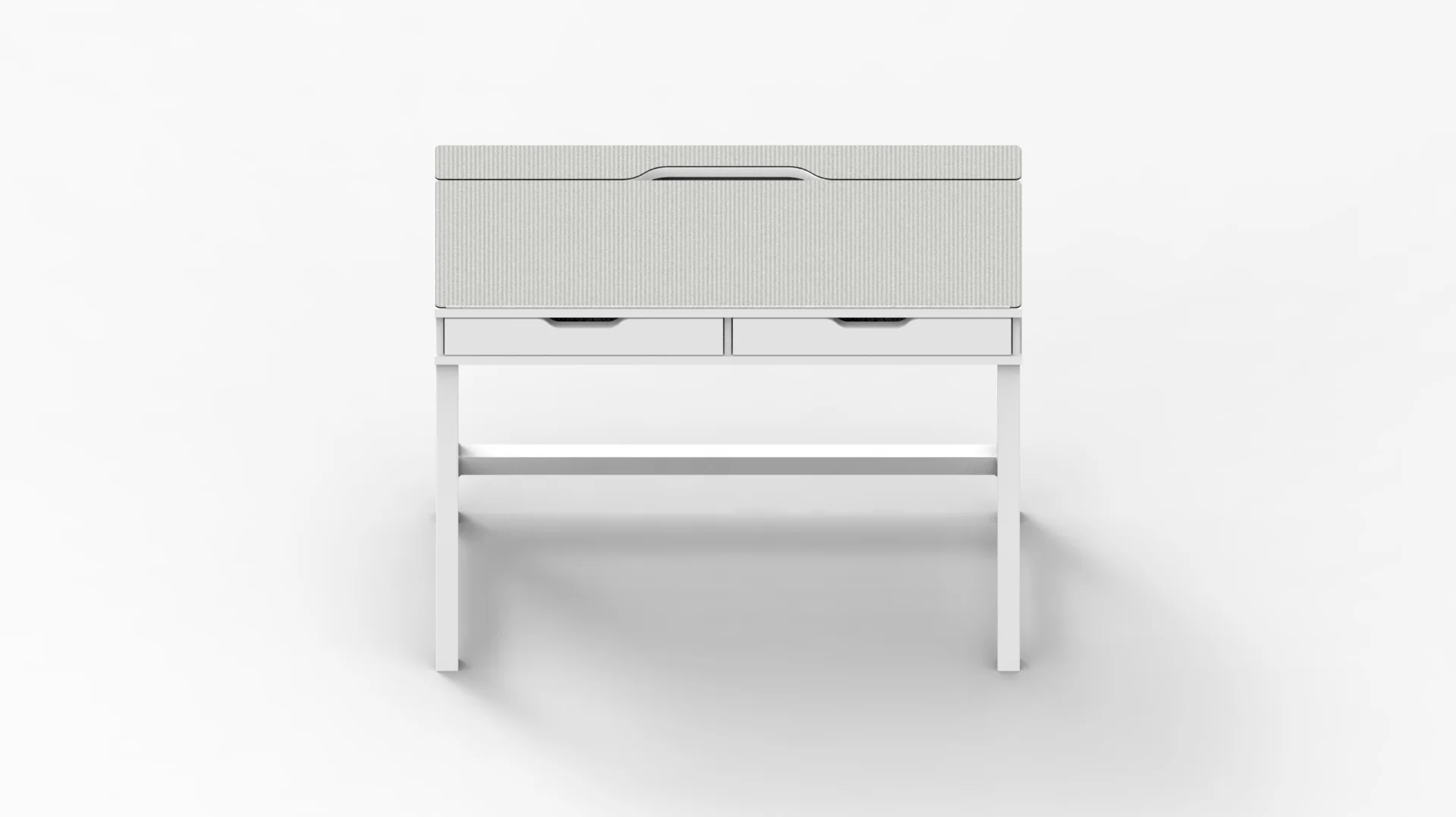 White IKEA ALEX Desk Mat (39" / 100 cm) Full-desk Mouse Pad - Image 5