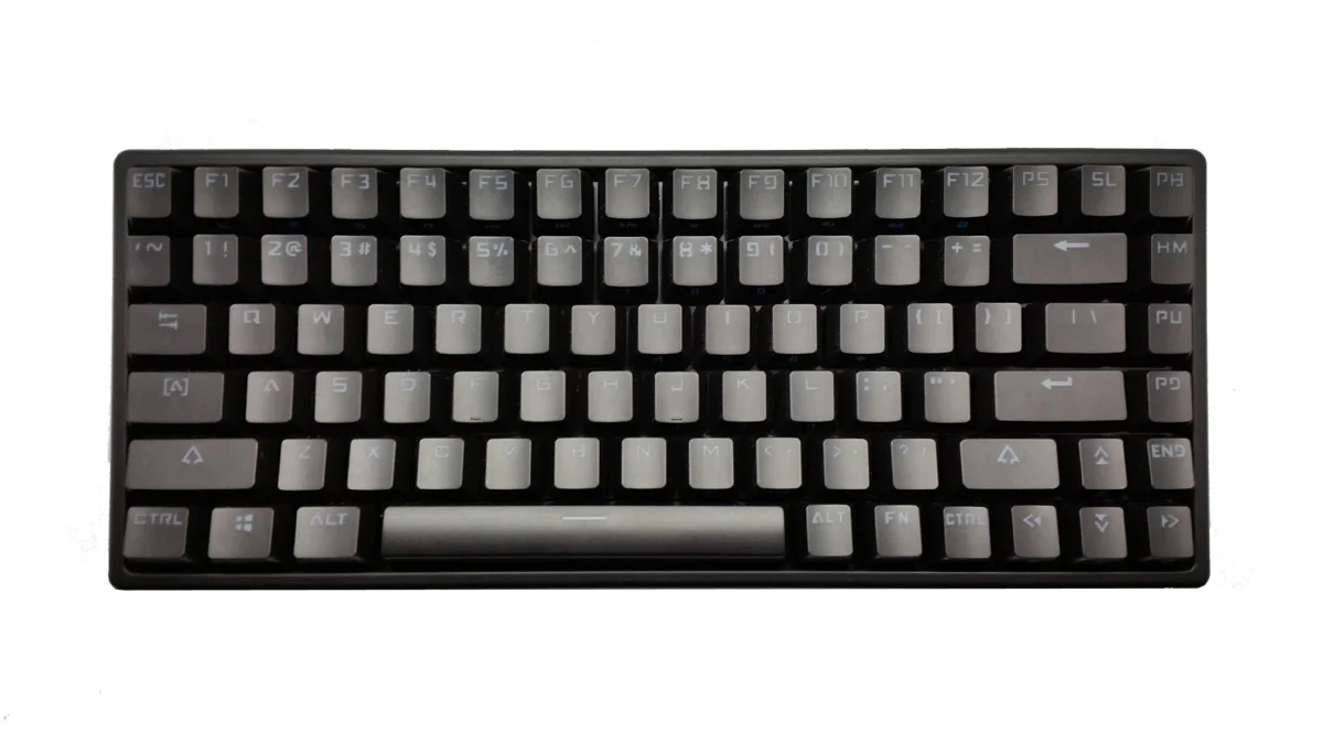 MK MK84 Black Case White LED 75% Mechanical Keyboard