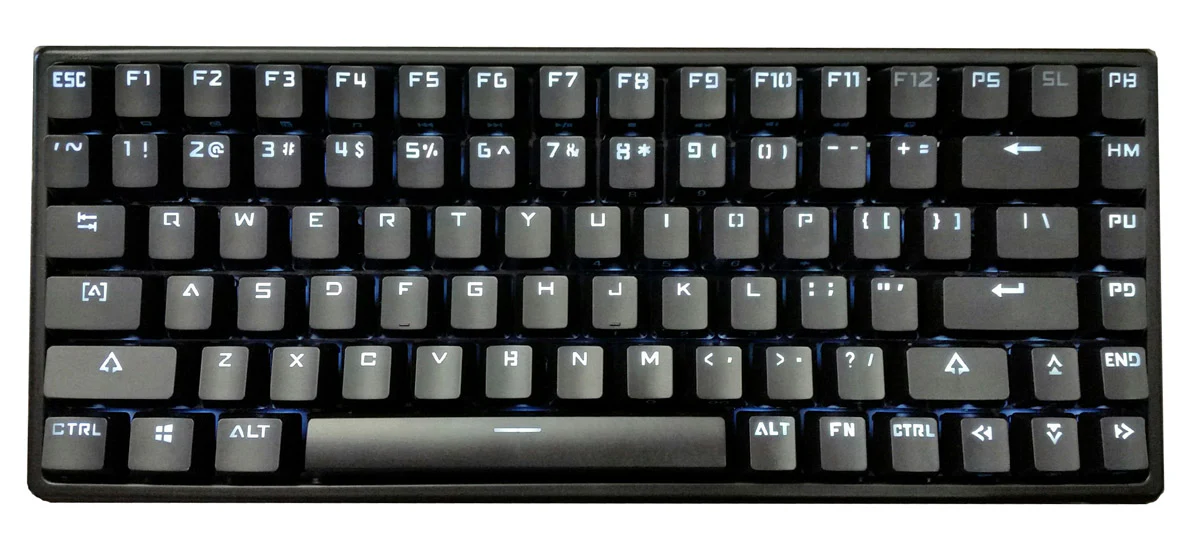 MK MK84 Black Case White LED 75% Mechanical Keyboard - Image 2