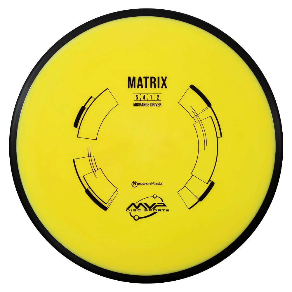 MVP Disc Sports Neutron Matrix Disc Golf Midrange (Colors May Vary)