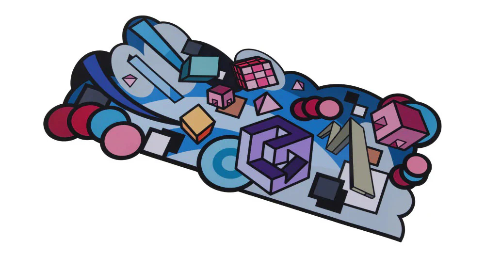 ONEofZERO Retrograde Andre Kan Desk Mat - Image 2
