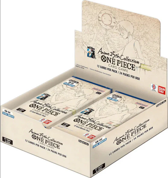 One Piece TCG Anime 25th Collection (EB-02) Extra Booster Display