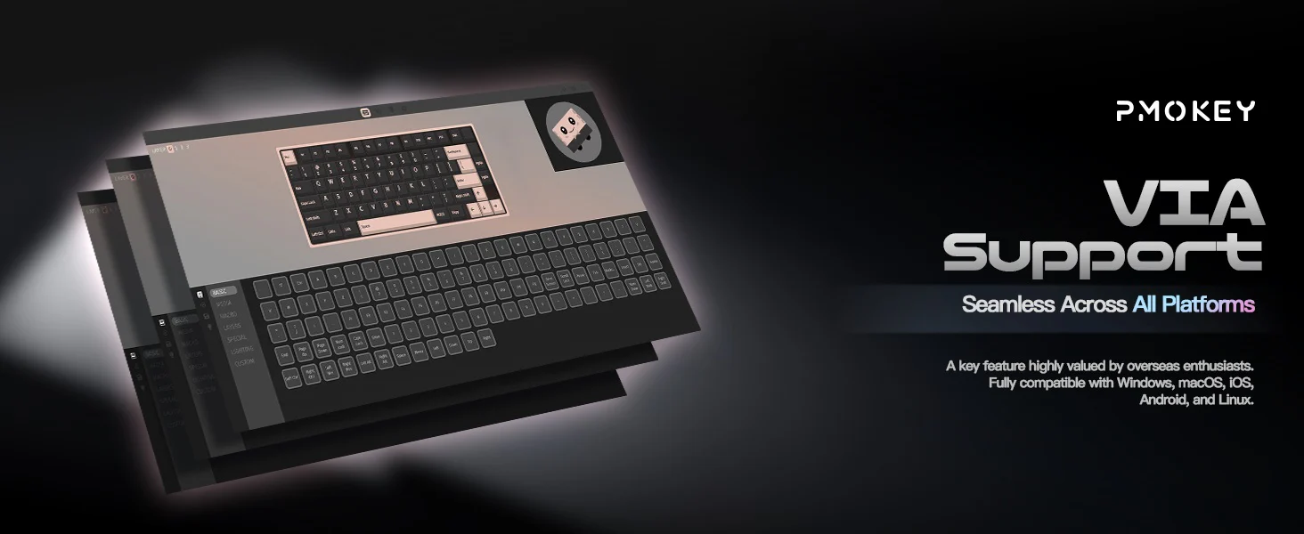PMOKEY Wave 75 Pro Aluminum Wireless Keyboard - Image 8