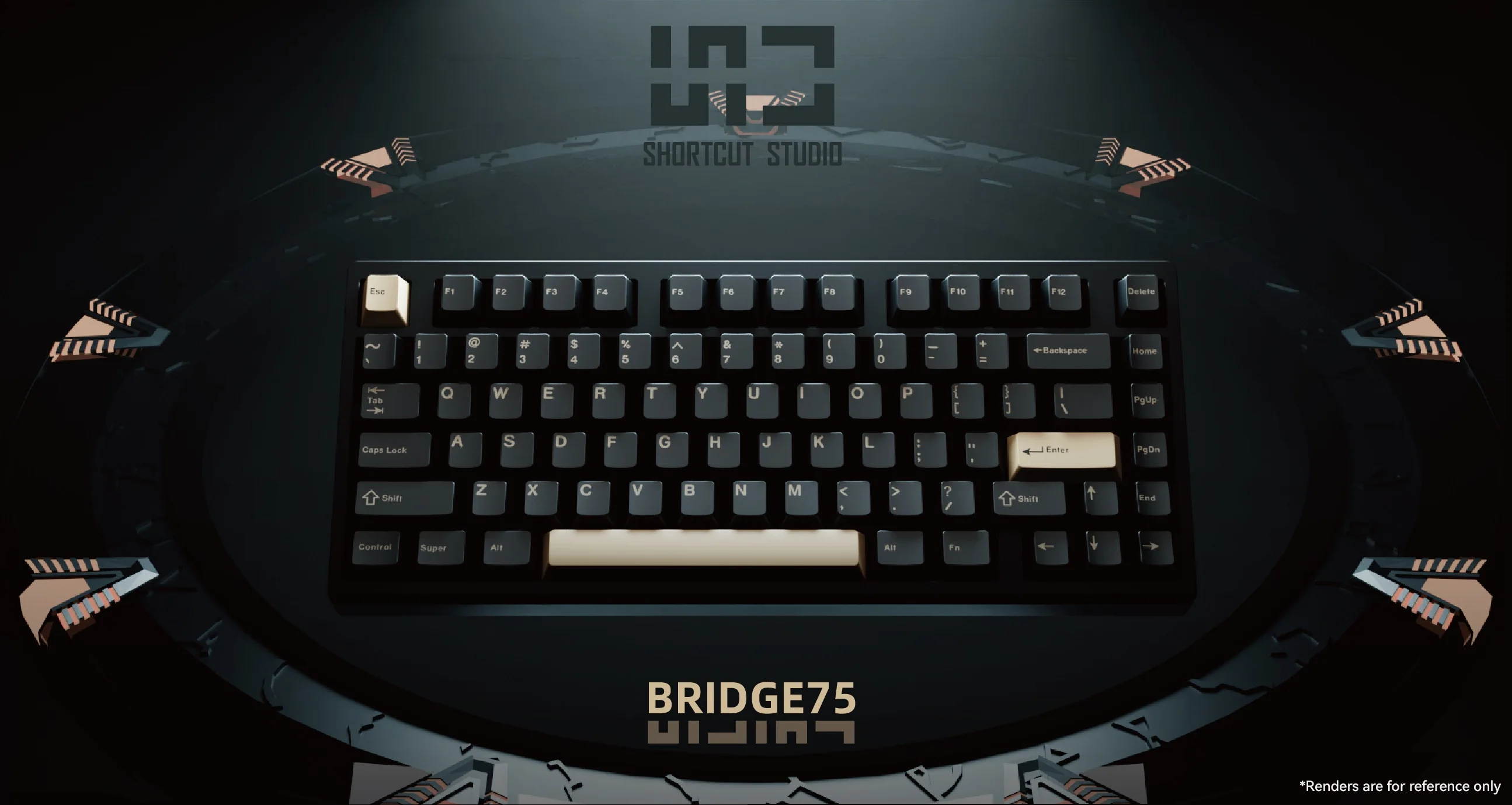 Shortcut Studio Bridge75 Aluminum 75% Hotswap Wireless Mechanical Keyboard - Image 13