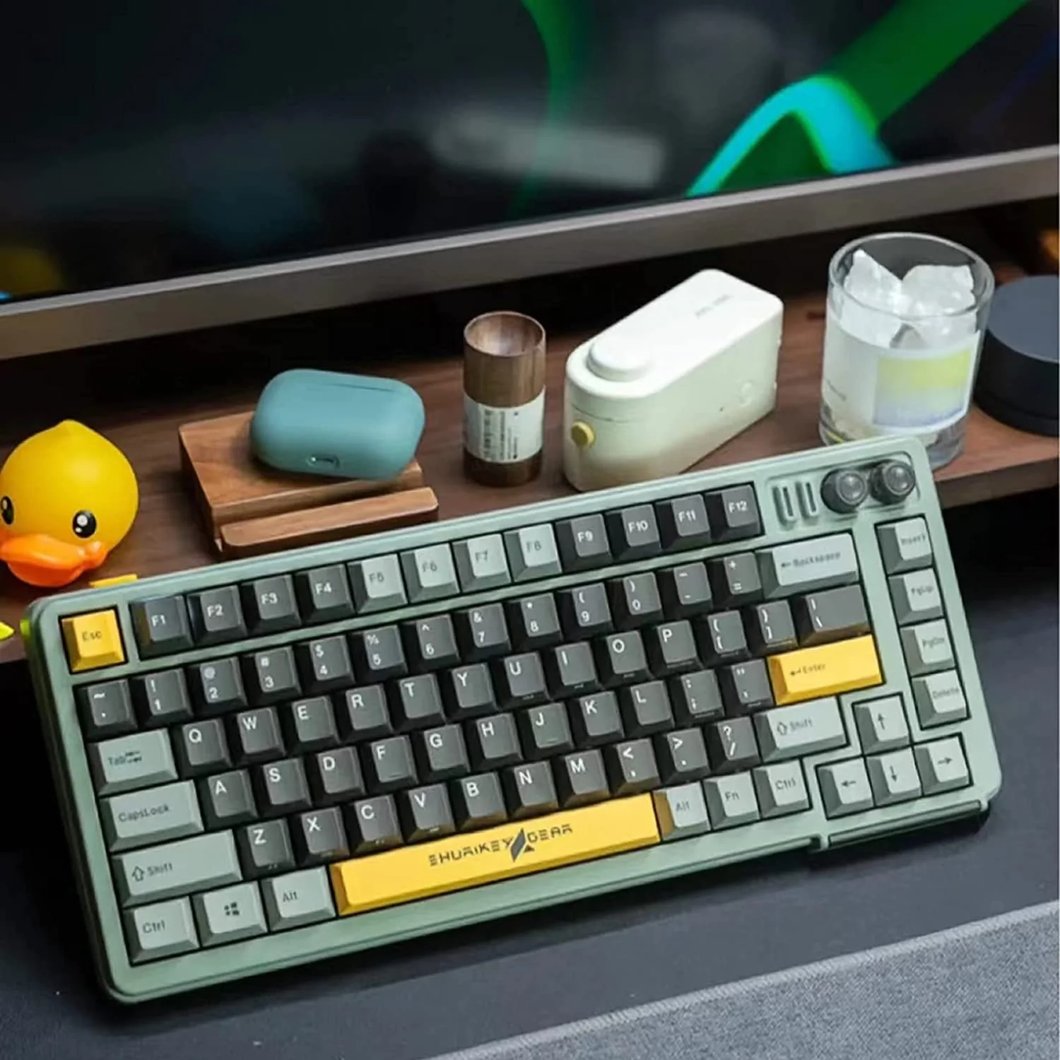 Shurikey Saizo 001 75% Bluetooth 5.0 White LED Double Shot ABS EC Mechanical Keyboard - Image 3