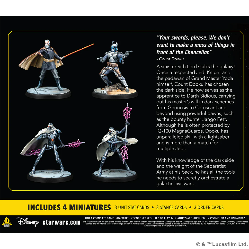 Star Wars : Shatterpoint - Twice the Pride: Count Dooku Squad Pack - Image 2