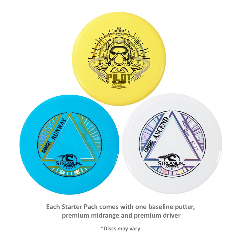Streamline Discs 3-Disc Premium Disc Golf Starter Set (Colors and Models May Vary) - Image 2