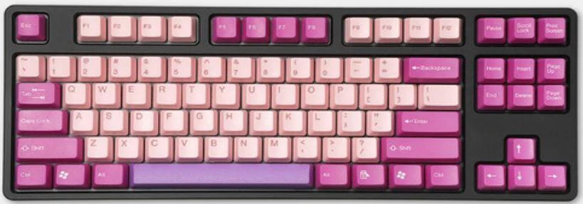 Tai-Hao Pink / Raspberry 115 Key OEM Profile Double Shot ABS Keycap Set