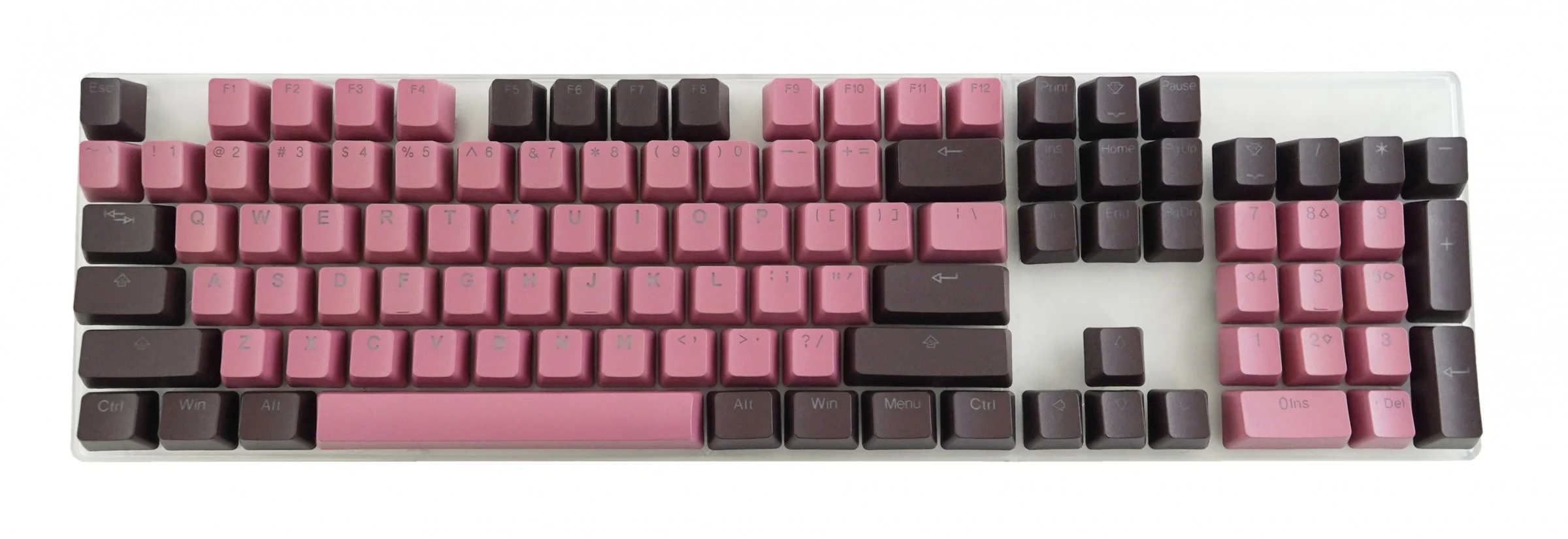 Tai-Hao Lavender / Chocolate Backlit 139 Key OEM Profile Double Shot PBT Keycap Set