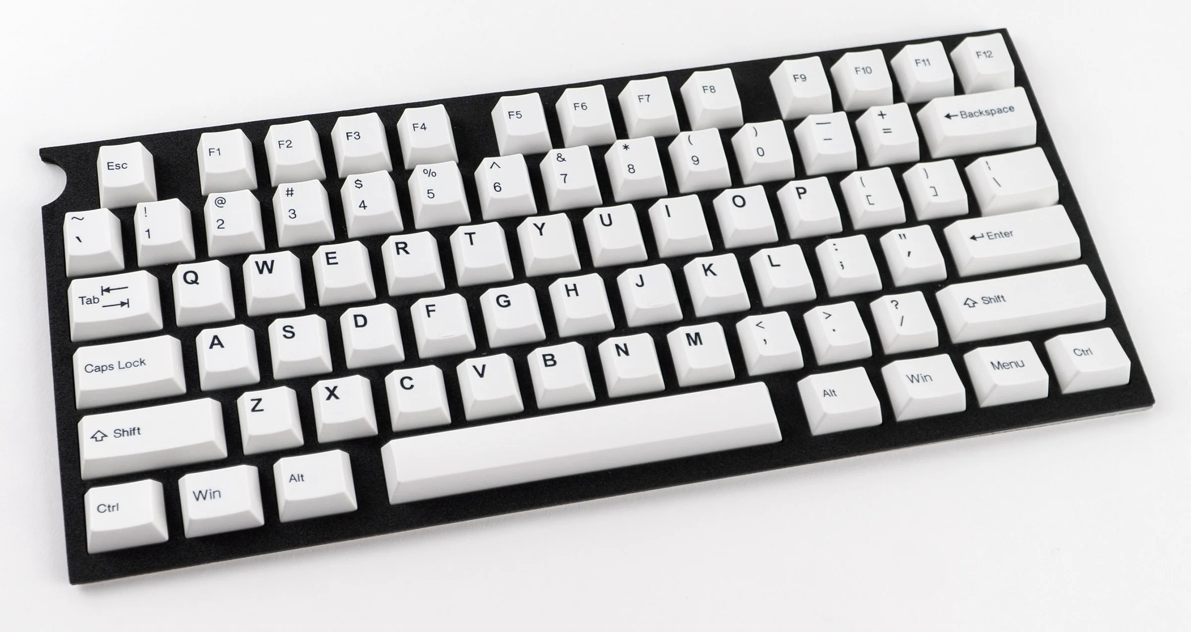 Tai-Hao Black on White 150 Key Cubic Profile Double Shot ABS Keycap Set - Image 4
