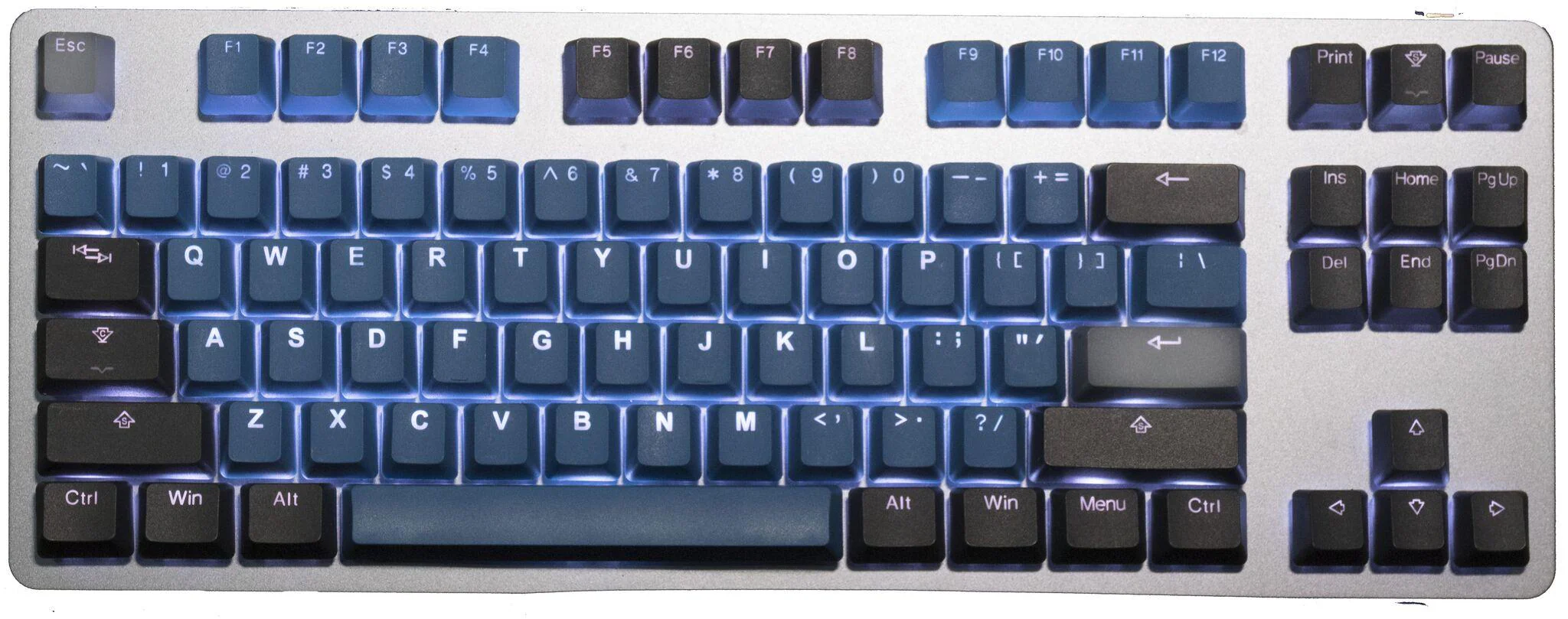 Tai-Hao Forest Deep Blue Backlit ISO 8 Key OEM Profile Double Shot PBT Keycap Set - Image 2