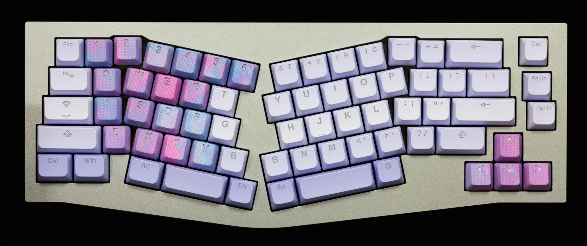 Tai-Hao Aurora Wave Purple Backlit 143 Key BOBO Profile Double Shot ABS Keycap Set - Image 5