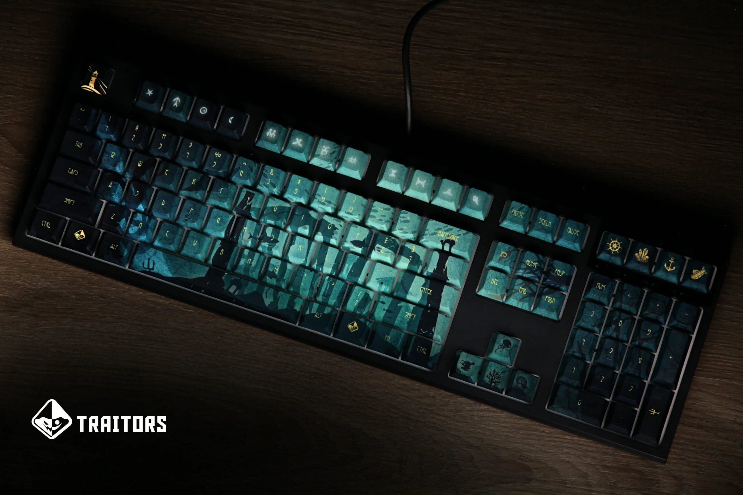 Traitors Atlantis 109 Key Cherry Profile Dye Sub PBT Keycap Set - Image 2