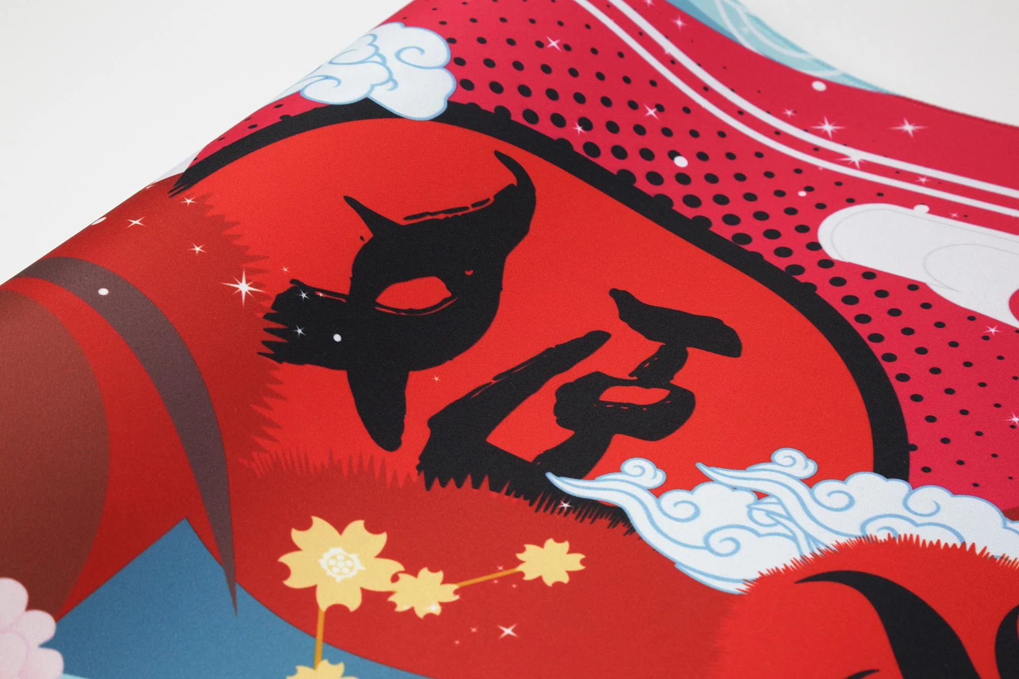 Varmilo Extra Large Consort Yu Beijing Opera Desk Mat with Stitched Edges - Image 4