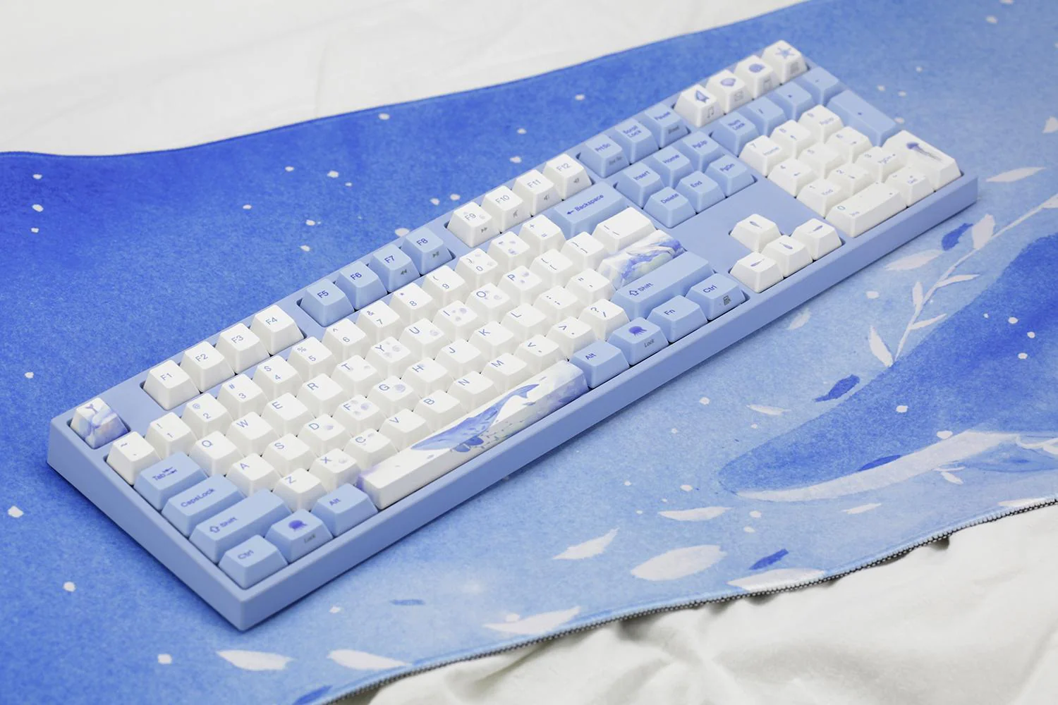 Varmilo Extra Large Sea Melody Desk Mat with Stitched Edges - Image 4