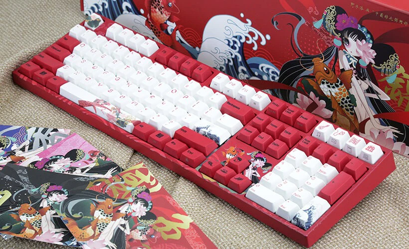 Varmilo MA108M Koi White LED Dye Sub PBT Mechanical Keyboard - Image 2