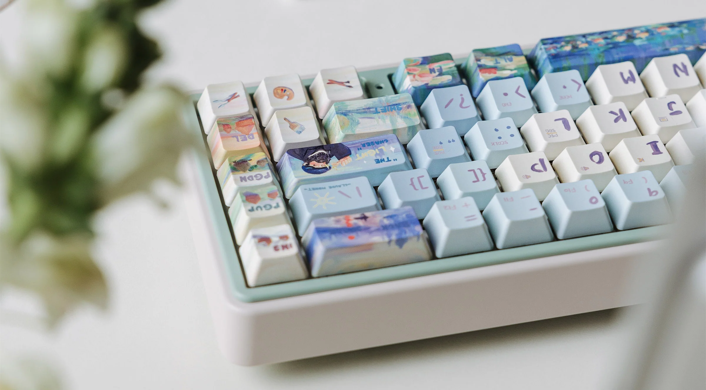 Varmilo Monet 67 Key Dye Sub PBT Keycap Set - Image 4