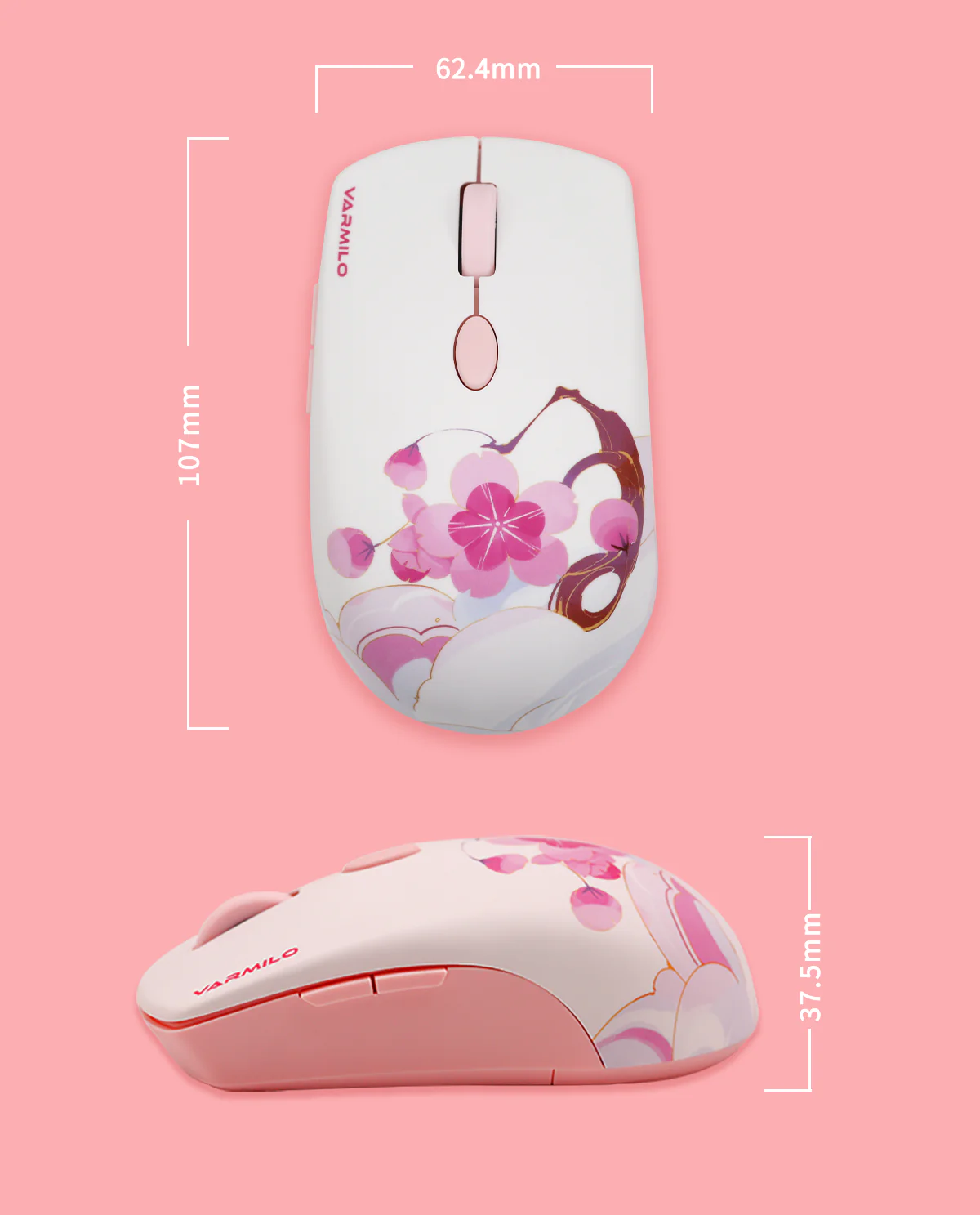 Varmilo Sakura Wireless Mouse - Image 4