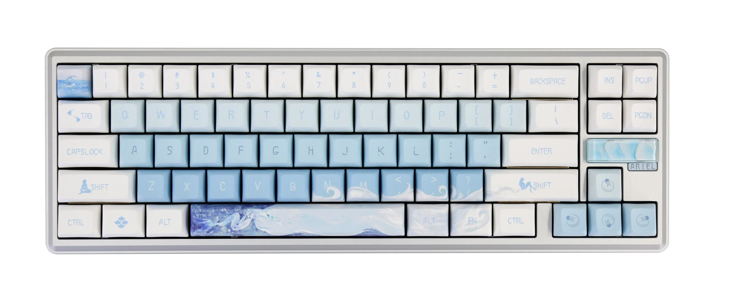Varmilo Sword68 Ariel Aluminum 65% Hotswap Wireless RGB Mechanical Keyboard