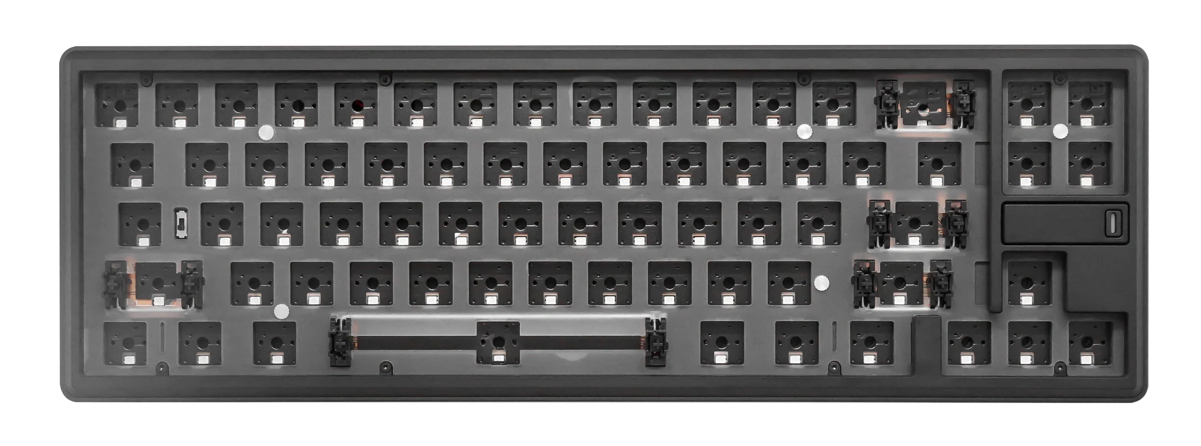 Varmilo Sword68 Classic Black Aluminum Barebones 65% Hotswap Bluetooth RGB Mechanical Keyboard