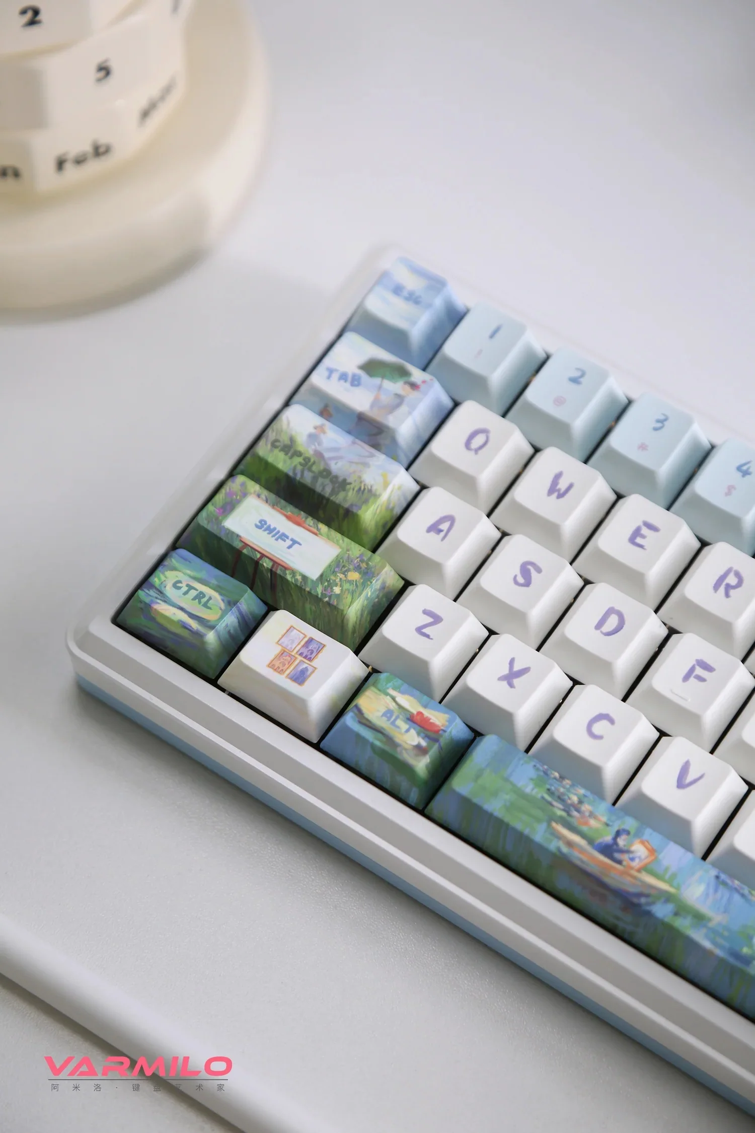 Varmilo Sword68 Monet Aluminum 65% Hotswap Wireless RGB Mechanical Keyboard - Image 5