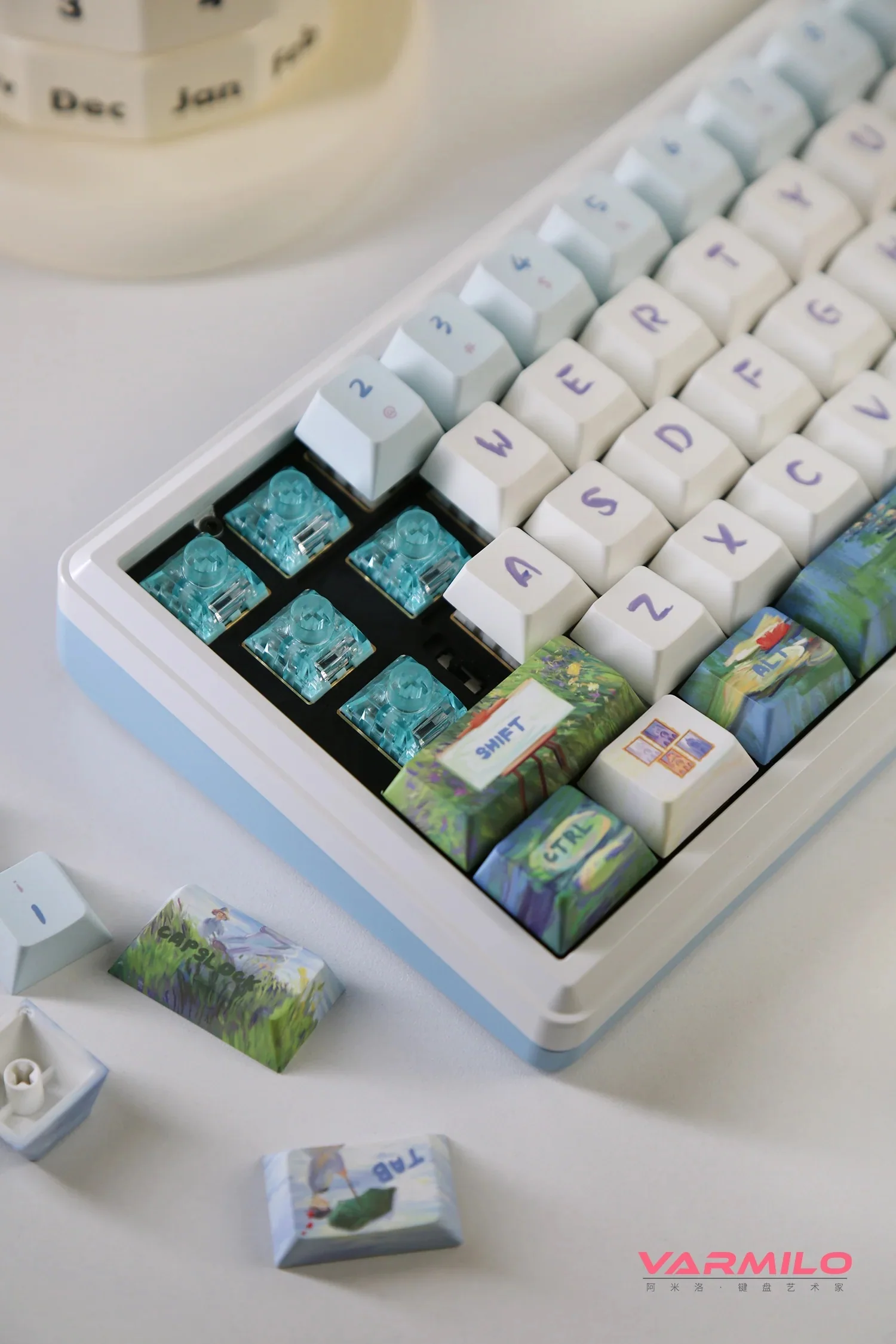 Varmilo Sword68 Monet Aluminum 65% Hotswap Wireless RGB Mechanical Keyboard - Image 6