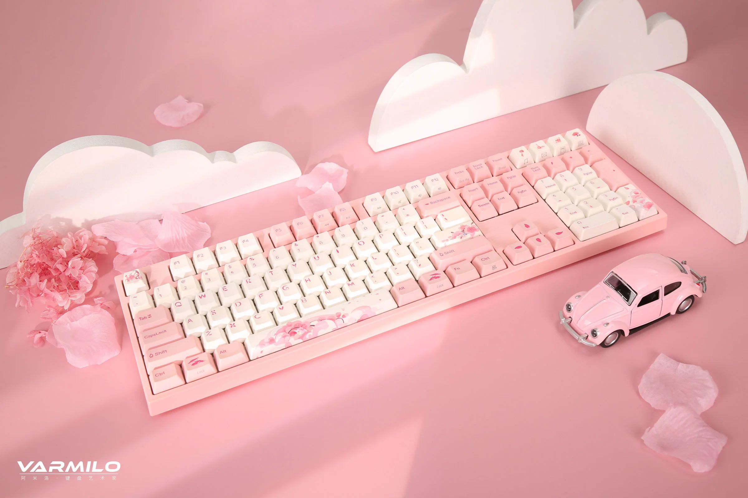 Varmilo VA Series V2 Sakura Round 2 Mechanical Keyboard - Image 2