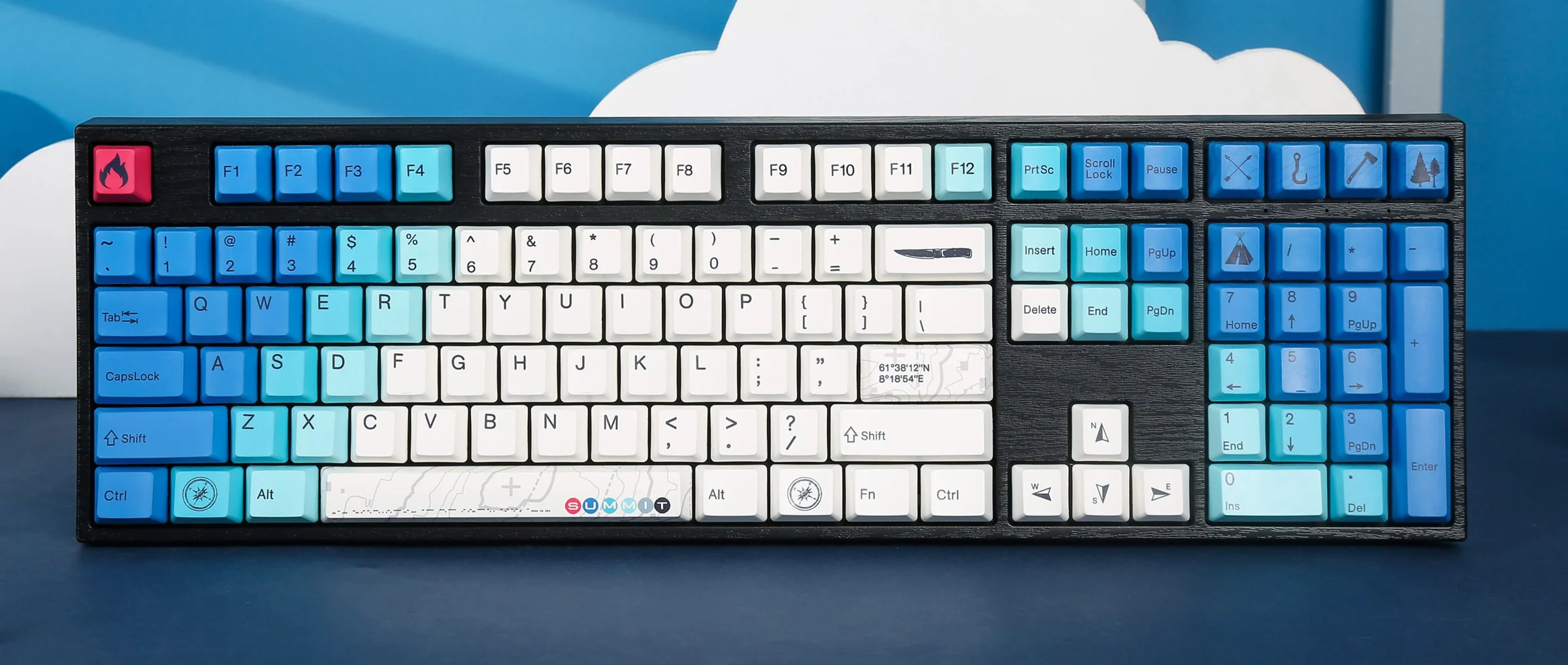 Varmilo VA Series V2 Summit R2 White LED Mechanical Keyboard
