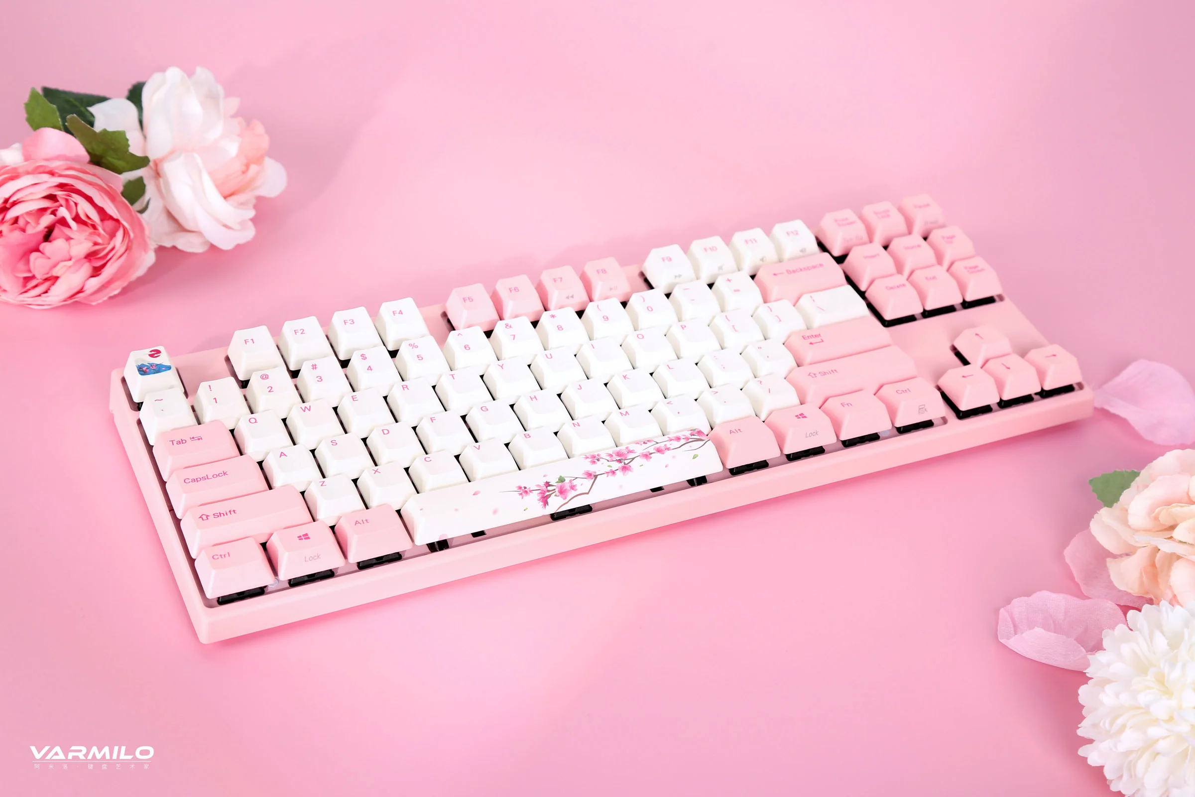 Varmilo VA Series V2 Sakura Round 1 TKL Mechanical Keyboard - Image 3