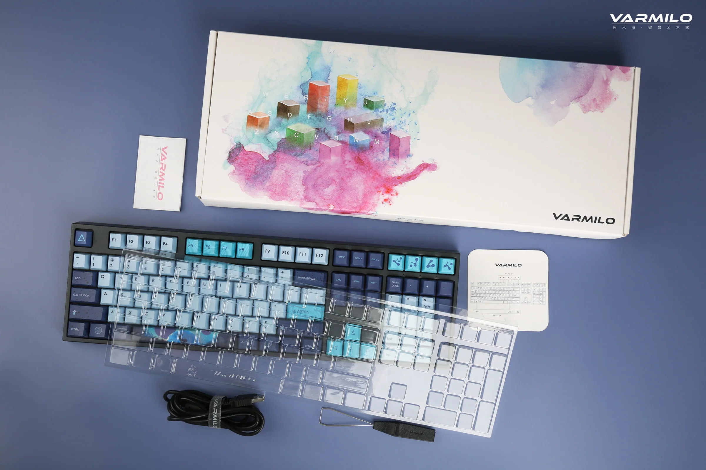 Varmilo VA Series V2 Aurora Bluetooth White LED Mechanical Keyboard - Image 13