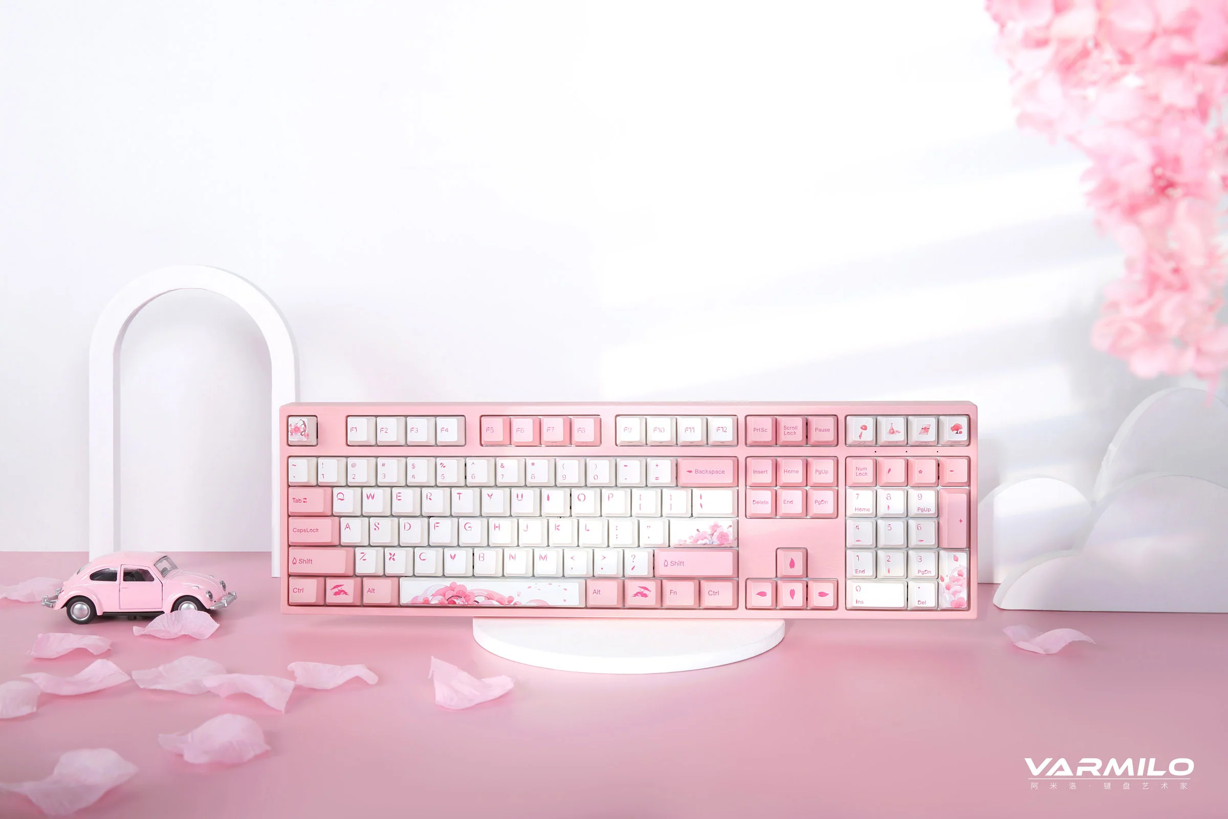 Varmilo VA Series V2 Sakura Round 2 Bluetooth Mechanical Keyboard - Image 10