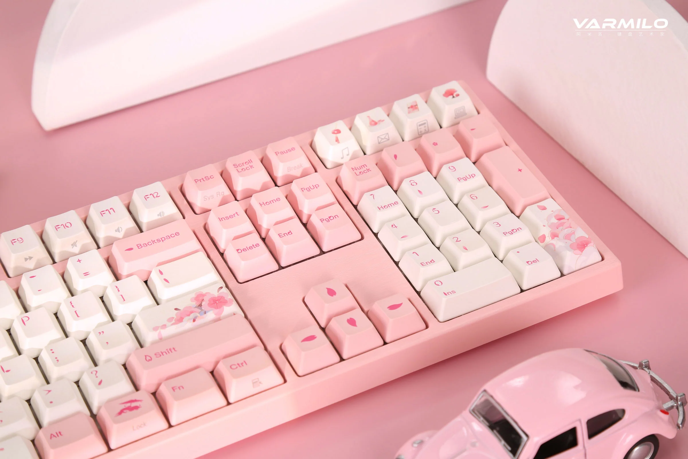 Varmilo VA Series V2 Sakura Round 2 Bluetooth Mechanical Keyboard - Image 7