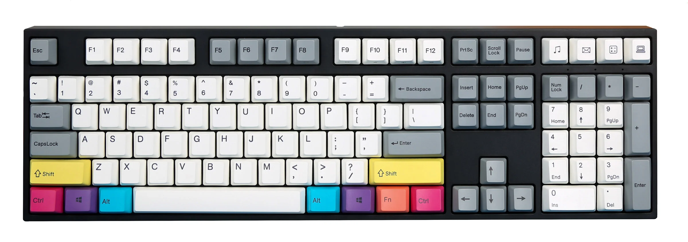 Varmilo VPE108 CMYK Hotswap Triple Mode White LED Mechanical Keyboard