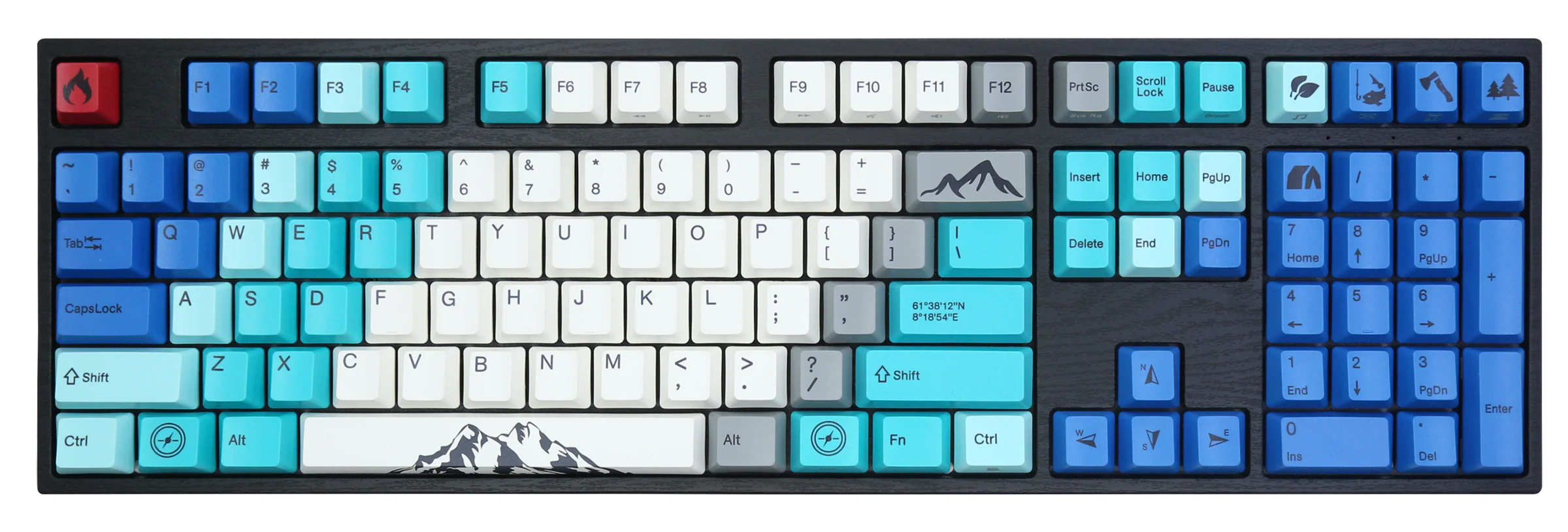 Varmilo VPE108 Summit R1 Hotswap Triple Mode White LED Mechanical Keyboard
